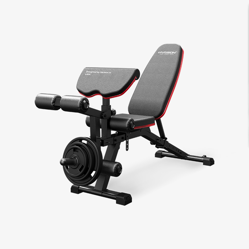 HARISON HR-609 Adjustable Weight Bench with Leg Extension and 